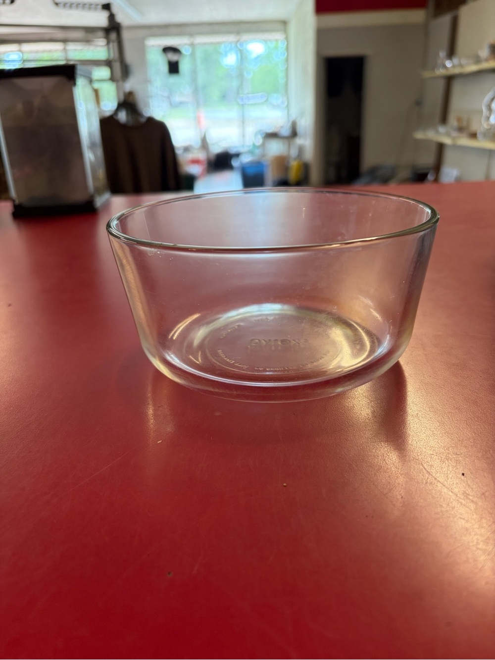 Pyrex Red Glass Mixing Bowl